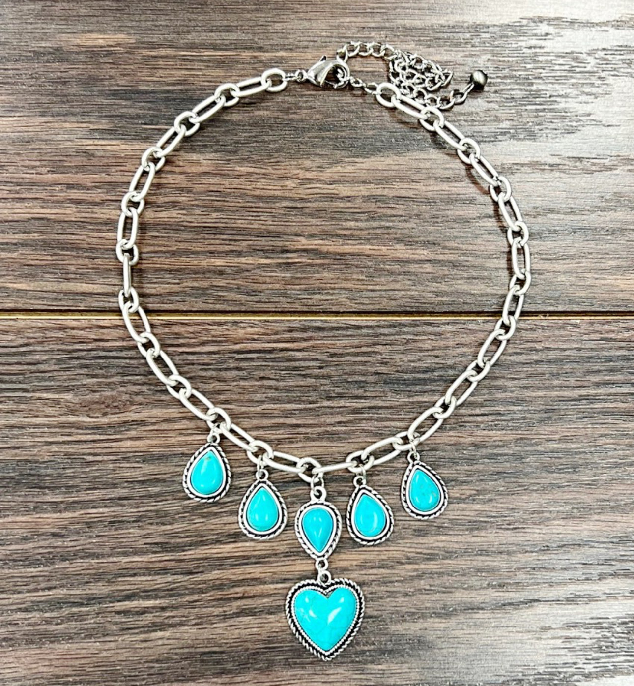 Heart turquoise necklace